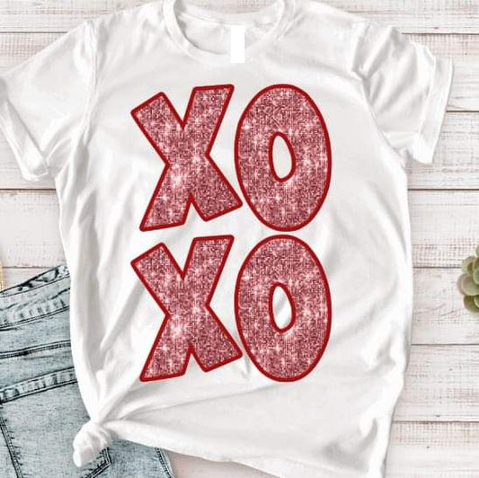 XOXO Pink - DTF TRANSFER (TD)