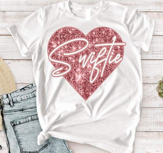 Swiftie Heart Light Pink - DTF TRANSFER (TD)