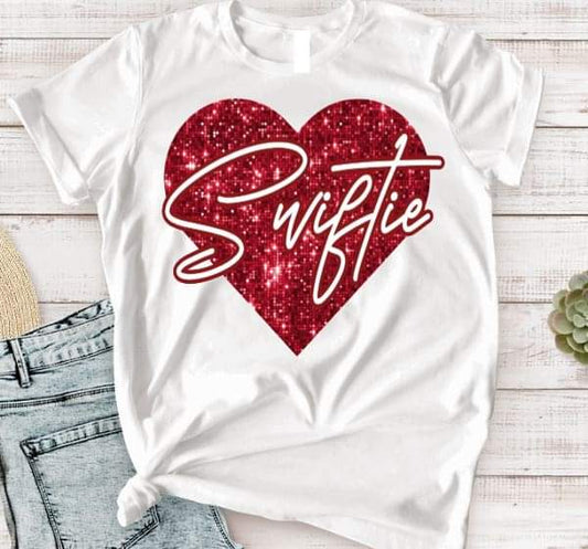 Swiftie Heart Red - DTF TRANSFER (TD)