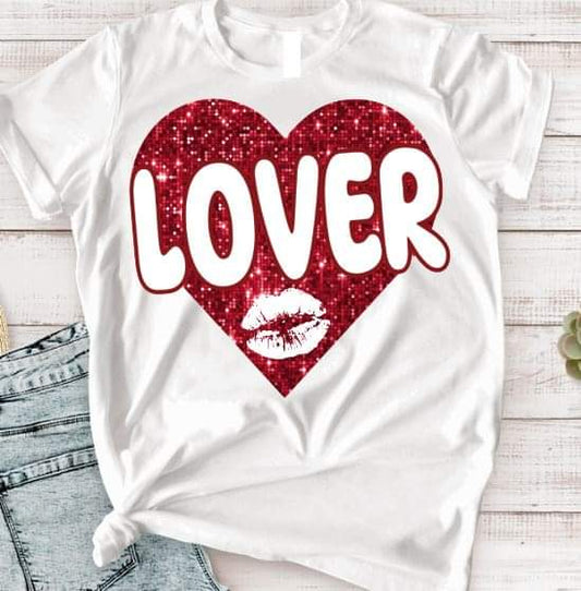Lover Heart Red - DTF TRANSFER (TD)