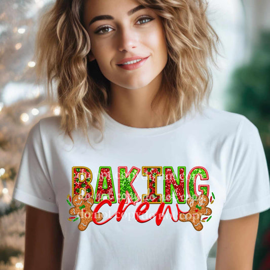 Baking Crew faux sequins - DTF TRANSFER ONLY (TED)
