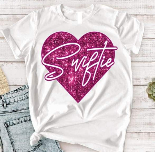 Swiftie Heart Dark Pink - DTF TRANSFER (TD)