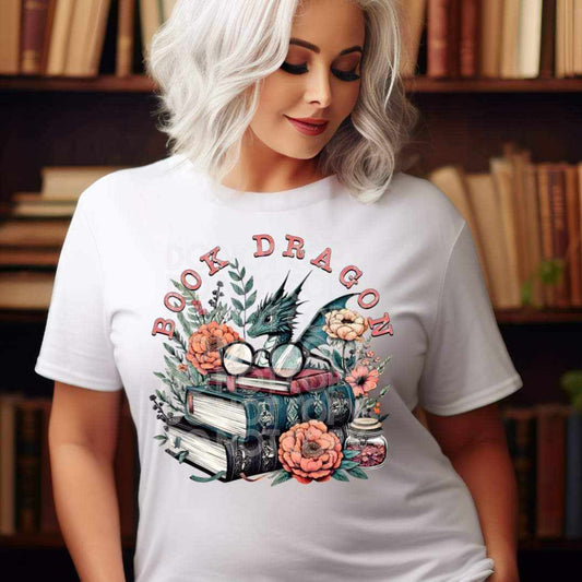Book Dragon - DTF TRANSFER (BOOKISH COLLAB RHD & TED)