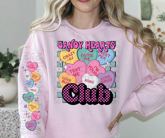 Candy Hearts Club - DTF TRANSFER ; EXCLUSIVE DESIGN