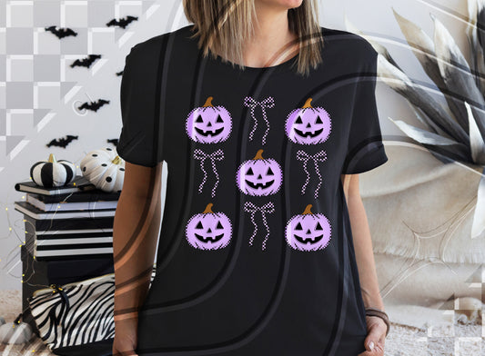 "Neon" Purple Pumpkin Coquette - DTF TRANSFER (GL825)