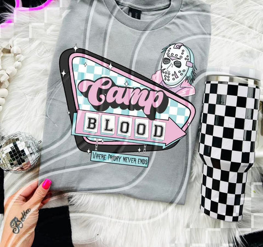 Camp Blood - DTF TRANSFER (GL825)