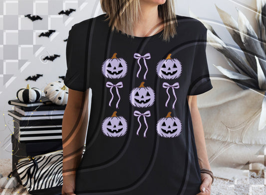 Purple Faux Seersucker 🎃 🎀 🎃- DTF TRANSFER (GL825)