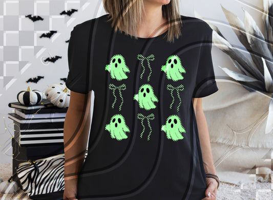 "Neon" Green Ghost Coquette - DTF TRANSFER (GL825)