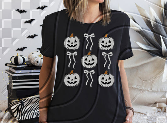 Grey Faux Seersucker 🎃 🎀 🎃- DTF TRANSFER (GL825)