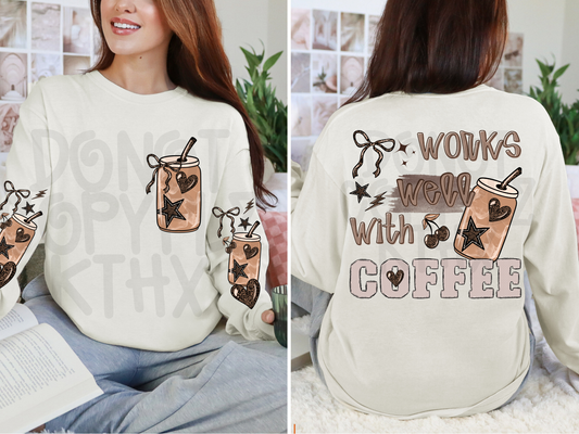 Works well with coffee - DTF TRANSFER (PVC)