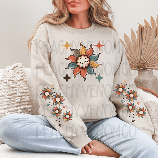 Flower flames no words - DTF TRANSFER (PVC)