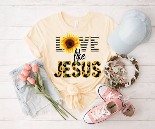 Love Like Jesus - Sunflower TRANSFER ONLY