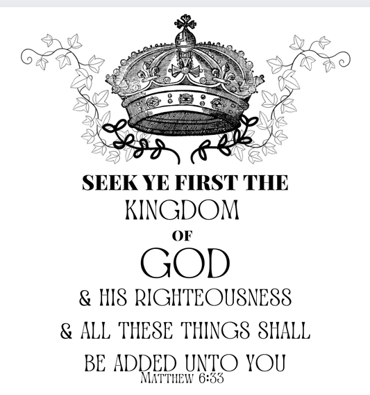 Bible verse Crown Jesus Faith TRANSFER ONLY