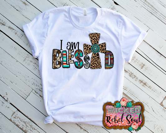 I am Blessed sublimation transfer